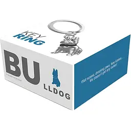 Брелок Metalmorphose Bulldog with Bow Tie (8000020592945) - мініатюра 2