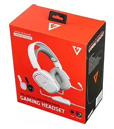 Ігрова гарнітура ModeCom Volcano RGB Prometheus 7.1 White USB - мініатюра 8