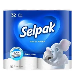 Selpak Туалетний папір 3 шари 32 рулони (8690530284463)