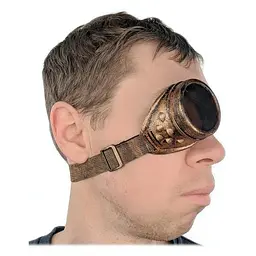 Окуляри гоггл-монокль Steampunk MAN