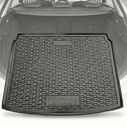Автомобільний килимок в багажник Renault Laguna 3 2007 - Universal прямокутний / Гумо - пластик