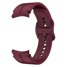 Ремінець для Samsung Galaxy Watch 6 - темно-червоний ширина кріплення 20мм силікон розмір L Watchbands Five Classic (W10-7WB61266931) - мініатюра 2