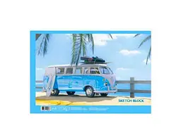 Альбом для малювання ОФОРТ 30арк. на спір. 120 г/м A4 УФ АА4130 Серфінг