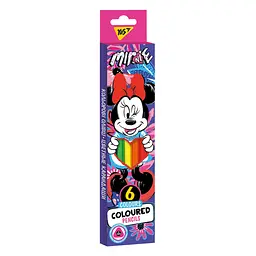 Олівці кольорові Yes Minnie Mouse, 6 кольорів