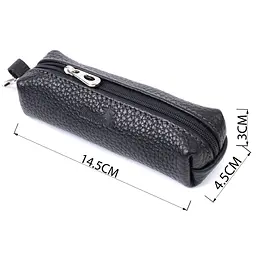 Містка ключниця унісекс з натуральної шкіри SHVIGEL 14,5х4,5х3 см acs0032261 - мініатюра 3