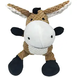 М'яка іграшка для собак Plush Donkey з пищалкою - мініатюра 5