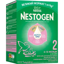 Суха молочна суміш Nestogen 2 з лактобактеріями L. Reuteri 1000 г
