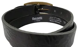 Ремінь жіночий Vanzetti Vintage з орнаментом 3 см шкіра Чорний - мініатюра 9