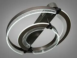 Стельова LED-люстра з пультом, диммером та підсвічуванням Diasha 5219/500+300 - мініатюра 4