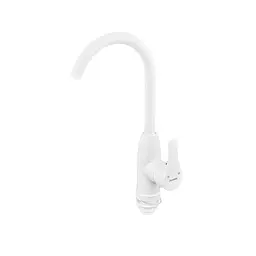 Змішувач для кухні Plamix Diego-011-B white PM0658, Білий - мініатюра 6