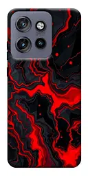 TPU чехол Demsky Black red marble для Motorola Edge 50 Neo