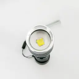 Ліхтар ручний X-Balog BL-611-P50, світлодіодний потужний акумуляторний з USB заряджанням, чорний - мініатюра 6