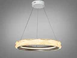 Сучасна LED-люстра Diasha MD3528/500CG шампань 51 Вт з пультом, 50 см - мініатюра 3