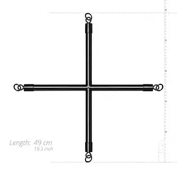 Крестовина Bedroom Fantasies Hog Tie Cross Bar With Cuffs - миниатюра 3