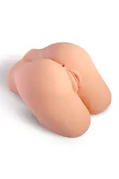 Мастурбатор-півторс з вібрацією Real Body Real Kelly, вагіна та анус, 24х17,5 см - мініатюра 2