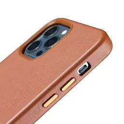 Чохол шкіряний протиударний Leather Case MagSafe MHKL3ZM/A (Original) для Apple iPhone 12 Pro Max (6.7") Saddle Brown - мініатюра 4