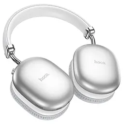 Навушники Hoco Bluetooth W35 MAX wireless headphones сріблясті - мініатюра 3