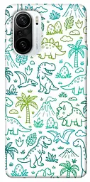 TPU чохол Demsky Dino pattern для Xiaomi Redmi K40 / K40 Pro / K40 Pro+ / Poco F3
