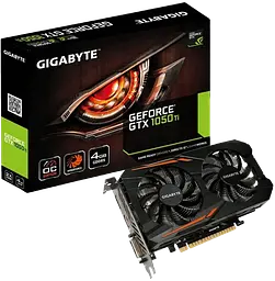 Відеокарта GeForce GTX 1050 Ti 4GB Gigabyte OC (GV-N105TOC-4GD) Б/В - мініатюра 2