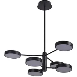 Світильник стельовий Miorro LED Fiori з пультом ДУ 70W 2700-6000К чорний (51-313-002) - мініатюра 4