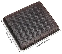 Чоловічий шкіряний гаманець Vintage 11,5х9,5 см acs0015355 - мініатюра 3