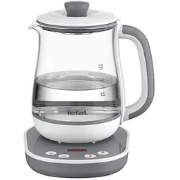 Електрочайник Tefal Tastea tea maker 1.5 л скло біло-сірий (BJ551B10) - мініатюра 4