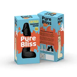 Свічка у вигляді члена Pure Bliss Mini Black 15 см - мініатюра 7