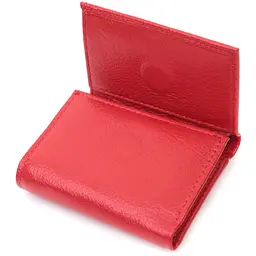 Компактне жіноче портмоне з монетницею із натуральної шкіри ST Leather 22729 червоне - мініатюра 8