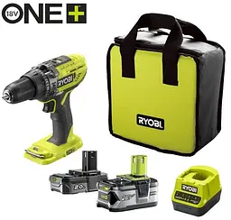 Шурупокрут-дриль ударний акумуляторний ONE+ R18PD3-242S 18В Ryobi teh0025312 - мініатюра 2