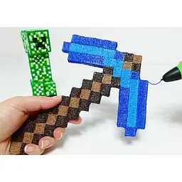 3D ручка для дітей + трафарети + 9 м кабелю Pen 2 з LCD дисплеєм в асортименті - мініатюра 3