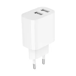 Зарядний пристрій Gembird 2xUSB-A 5 В / 2.4 А (12 Вт) білий (TA-UC-2A12-01) - мініатюра 2