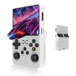 Портативна Ігрова Консоль Data Frog R36S 64GB Портативна Ігрова Ретро Консоль Ретро Приставка, біла