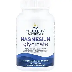 Магній гліцинат Nordic Naturals 250 мг 90 капсул