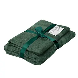 Набір рушників махрових Ardesto Splendid 50х90см, 70х140см, 2шт, 100% бавовна, зелений (ART2359GE)