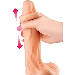 Фалоімітатор із рухомою крайньою плоттю Real Body - Real Brad - мініатюра 2