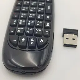 Пульт повітряна мишка Air Mouse Keyboard з російською клавіатурою UKC чорний - мініатюра 4