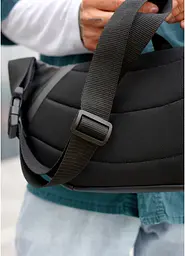 Чоловіча сумка бананка Sambag Dynamicdart чорна 38 × 21 × 7 см (80461001m) - мініатюра 3