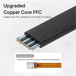 Кабель Hagibis Flat USB 4 USB-C to USB-C 0.15m (UAF20E) [160292] - мініатюра 5