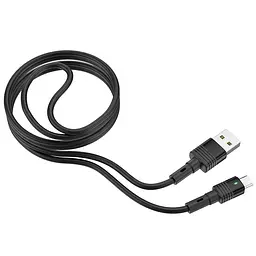USB Cable Hoco U82 Cool Grace MicroUSB Black 1m - мініатюра 4