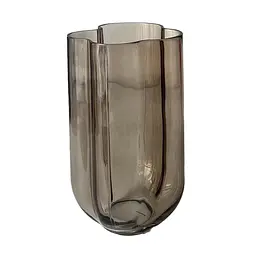 Ваза Ardesto Bettina, 14.9х14.6х25.2 см, скло, коричневий (AR3839)