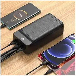 Зовнішній портативний акумулятор XO PR158 50000 mAh 22.5W чорний 6920680829279 - мініатюра 7