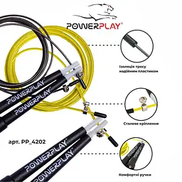 Швидкісна скакалка PowerPlay fit0007846 - мініатюра 8