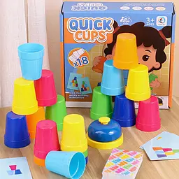 Настільна інтерактивна гра Ummi 22051 Quick Cups Blue / Orange - мініатюра 3