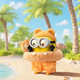 Колекційна м'яка іграшка з кільцем Pор Tор 52 Toys серії Bob & Tim Посіпаки (25ZB301XHRTJ001) - мініатюра 3