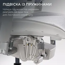 Ігрове крісло Sihoo DORO S300 Mesh Light Grey (S300-M202) - мініатюра 9