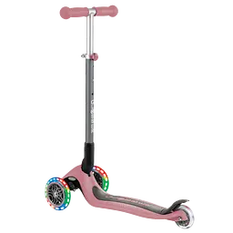 Самокат Globber Primo foldable lights, колеса з підсвічуванням, пастельно-рожевий (432-210-2) - мініатюра 2