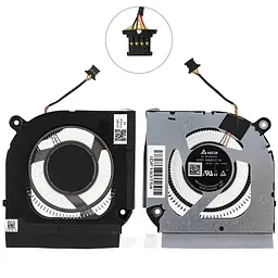 Вентилятор для ноутбука ACER (Predator Helios 300 PH315-55 PH315-56) 12V CPU FAN (металеві лопаті)