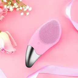 Електрична силіконова щітка Sonic Facial Brush Вібро - щіточка масажер для очищення шкіри обличчя та тіла в асортименті - мініатюра 4
