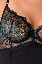 Корсет з пажами та трусики Passion Exclusive Floris Corset, S/M - мініатюра 2