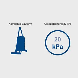 Пилосос мережевий для сухого і вологого прибирання Scheppach VC30v2 (30 л, 20 кПа, 1.92 м3/хв, 1200 Вт) - мініатюра 7